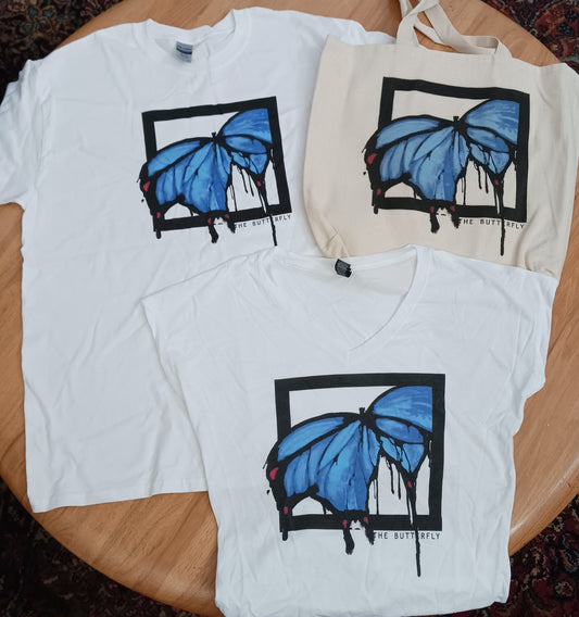 The Butterfly  V-neck Tee