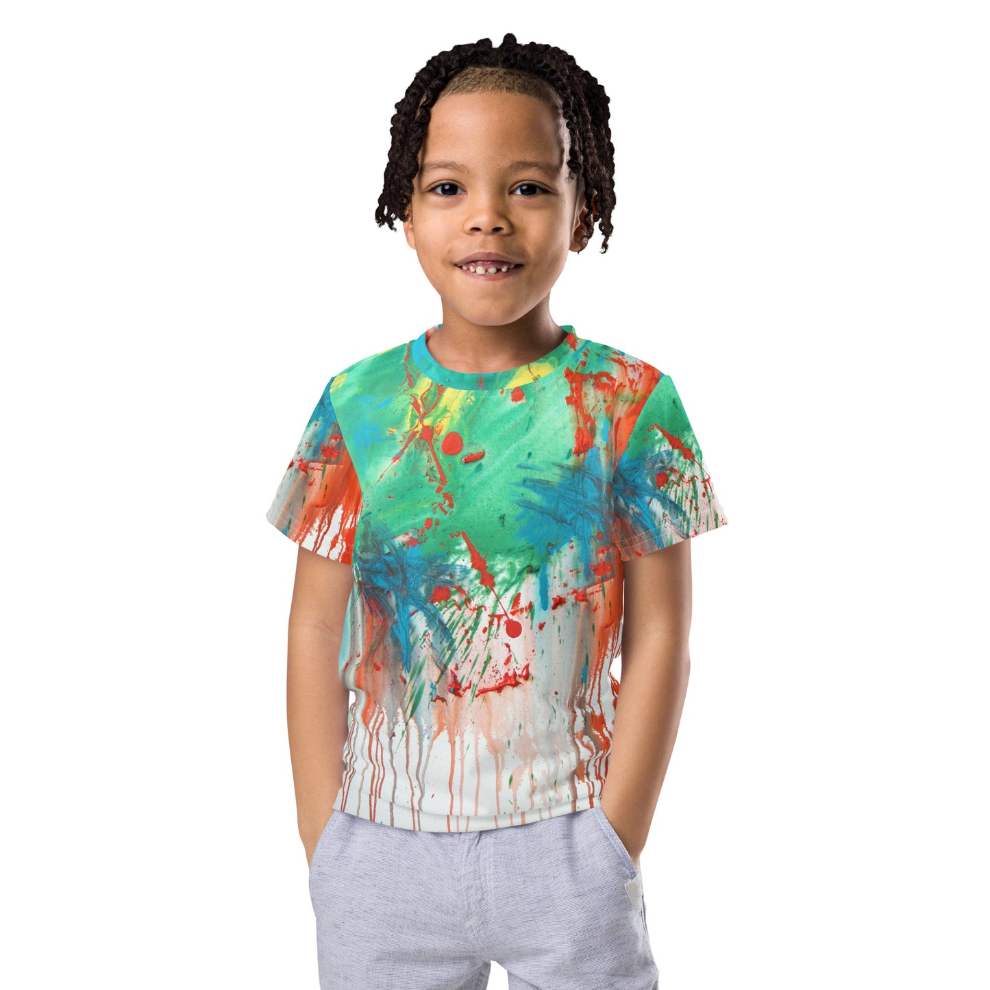 Rainbow Kids crew neck t-shirt